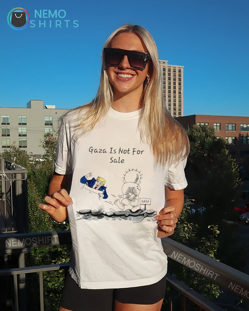 Gaza is not sale Trump Gaza displacement plan shirt