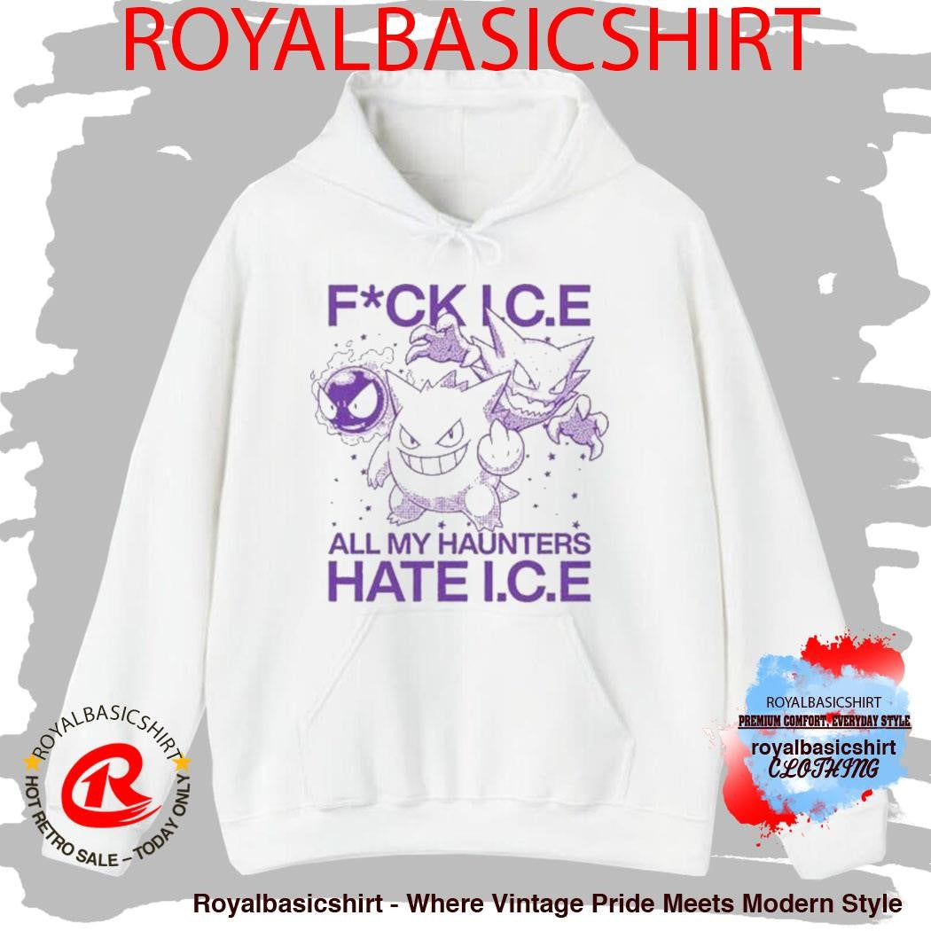 Gengar Fuck Ice All My Haunters Hate Ice Shirt