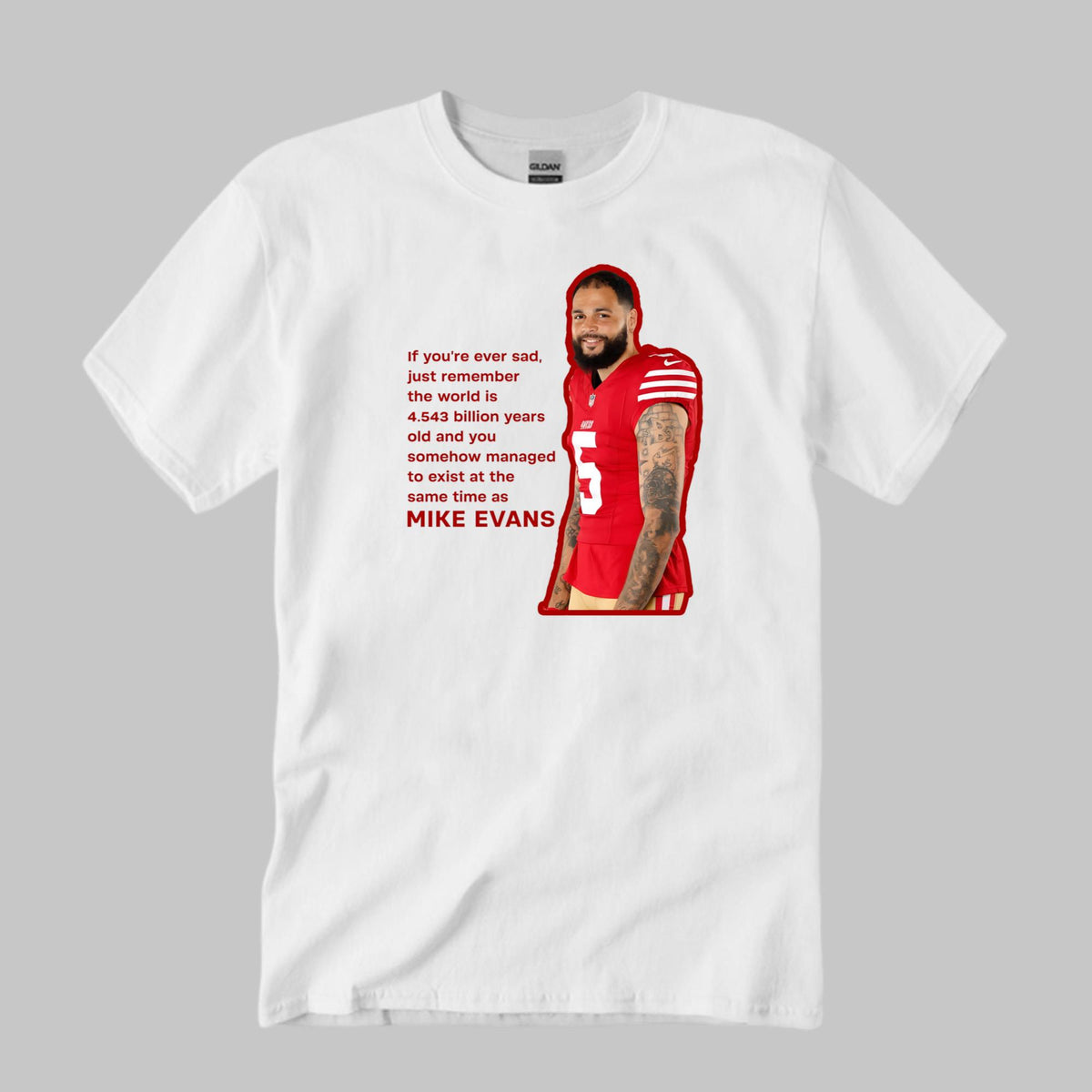 George Kittle With Mike Evans Shirt