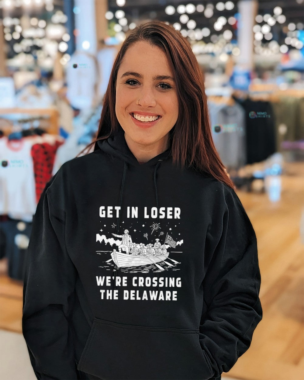 Get in loser we’re crossing the Delaware shirt