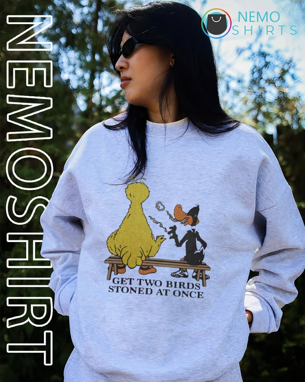 Get two birds stoned at once Daffy Duck shirt