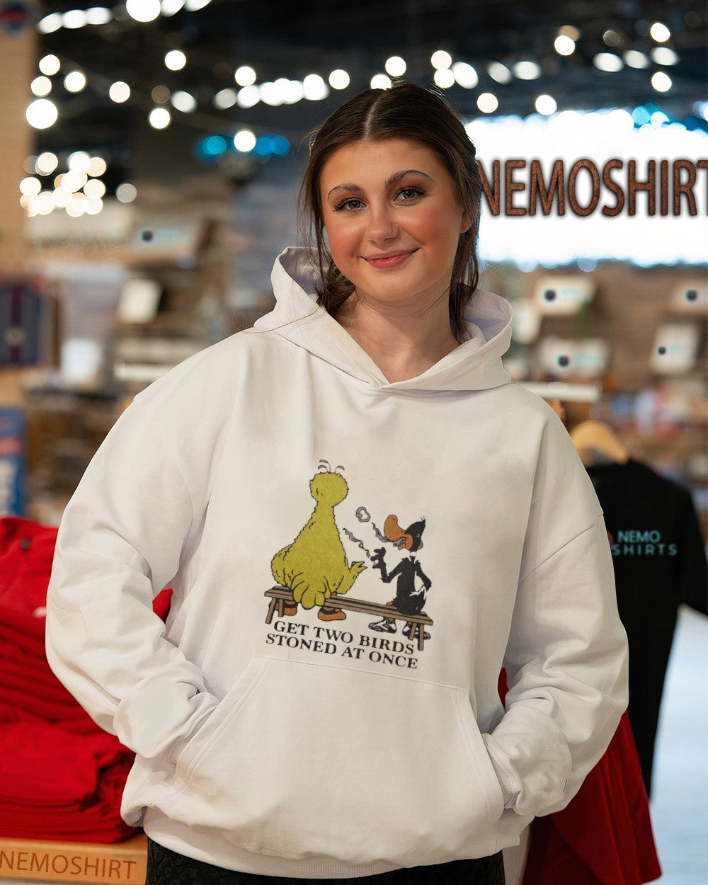 Get two birds stoned at once Daffy Duck shirt