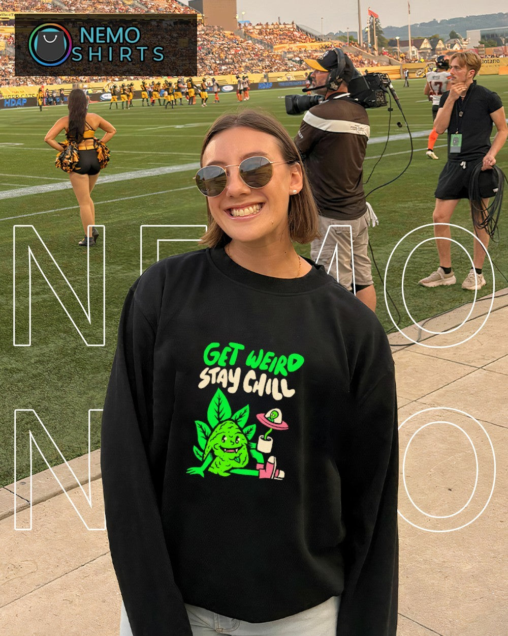 Get weird stay chill 420 day shirt