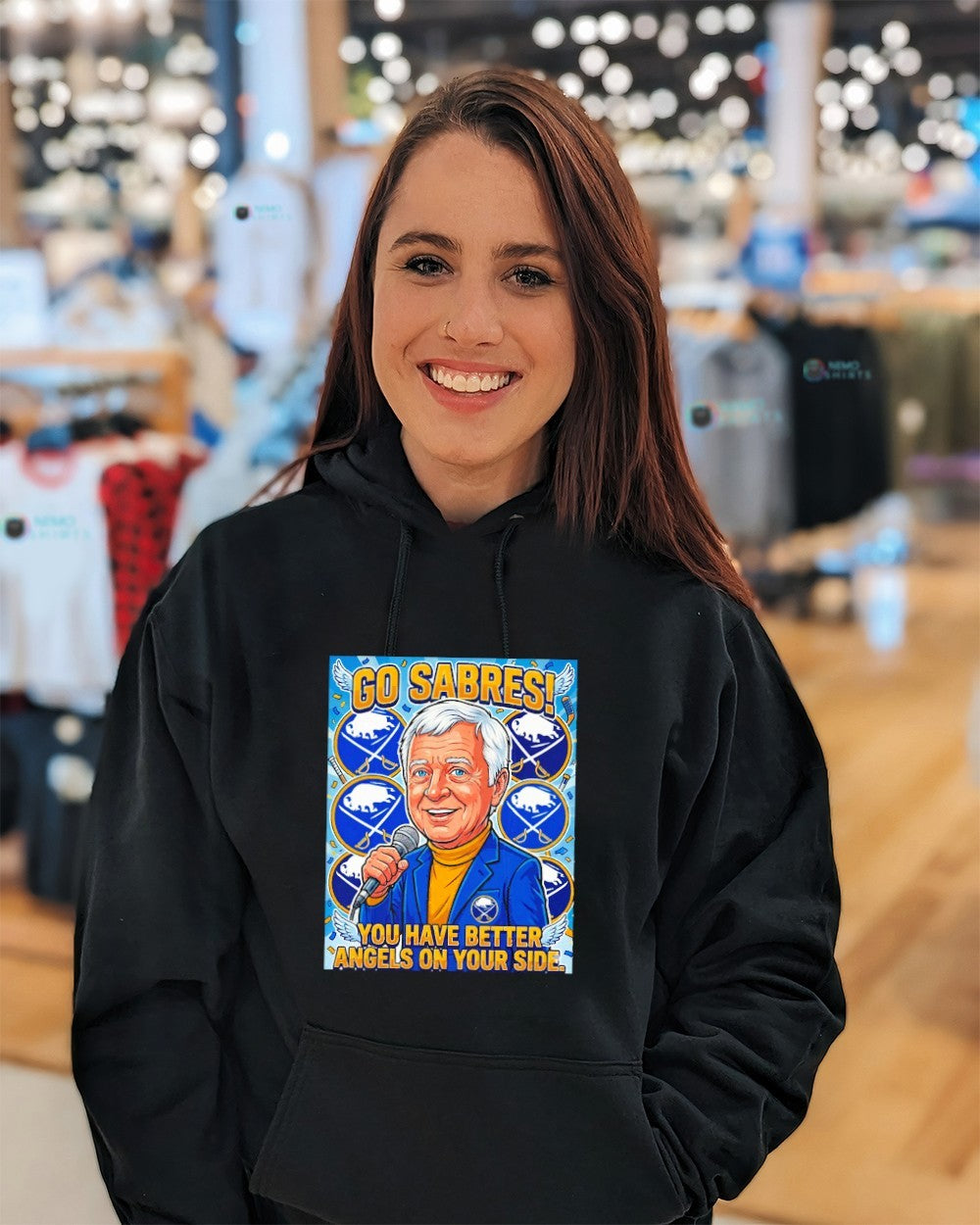 Go Buffalo Sabres Lindy Ruff you have better angels on your side shirt