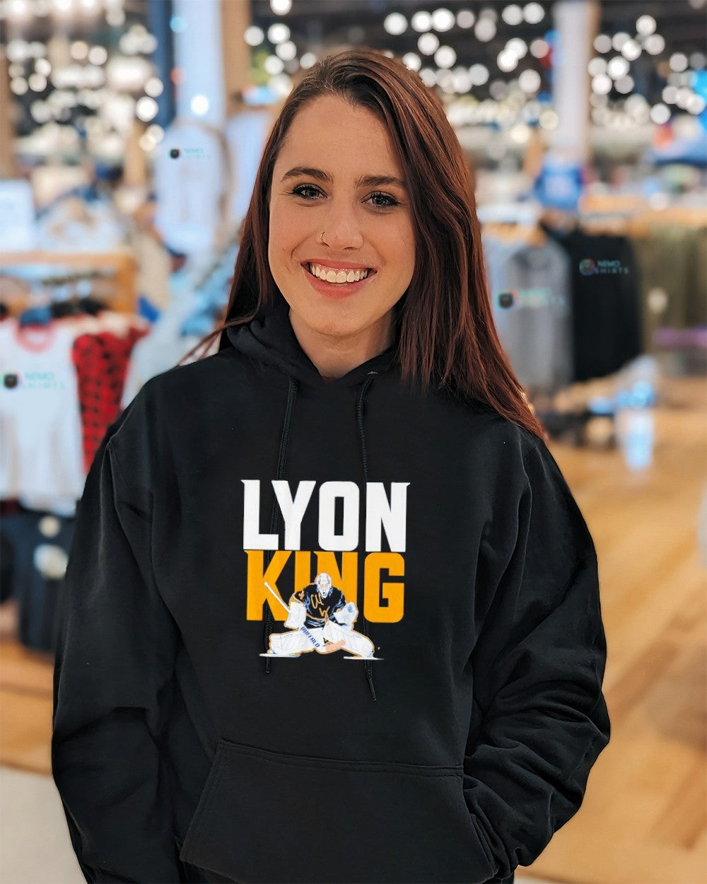 Goalie Lyon King Alex Lyon Buffalo Sabres shirt