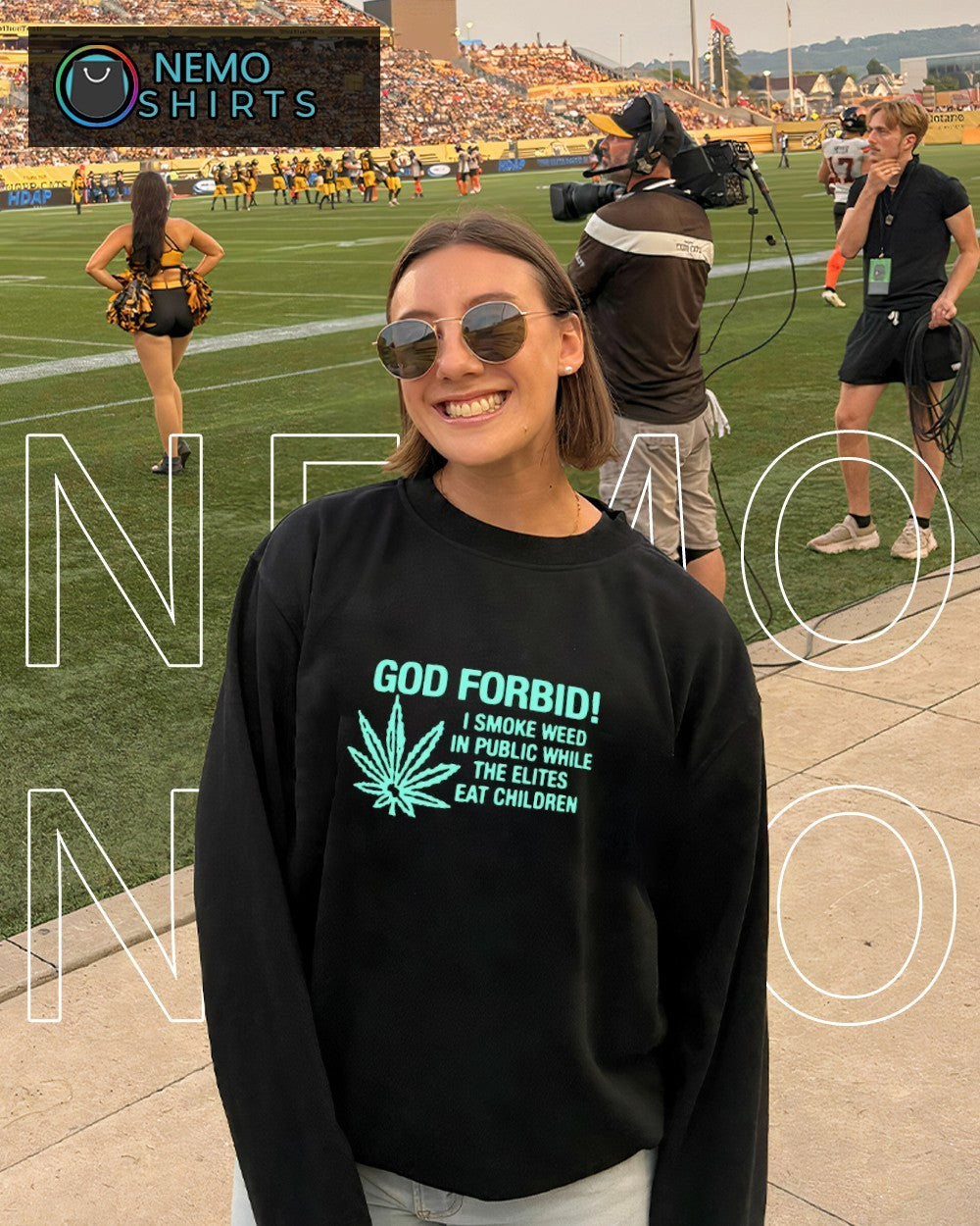 God forbid I smoke weed in public while the elites eat children cannabist shirt