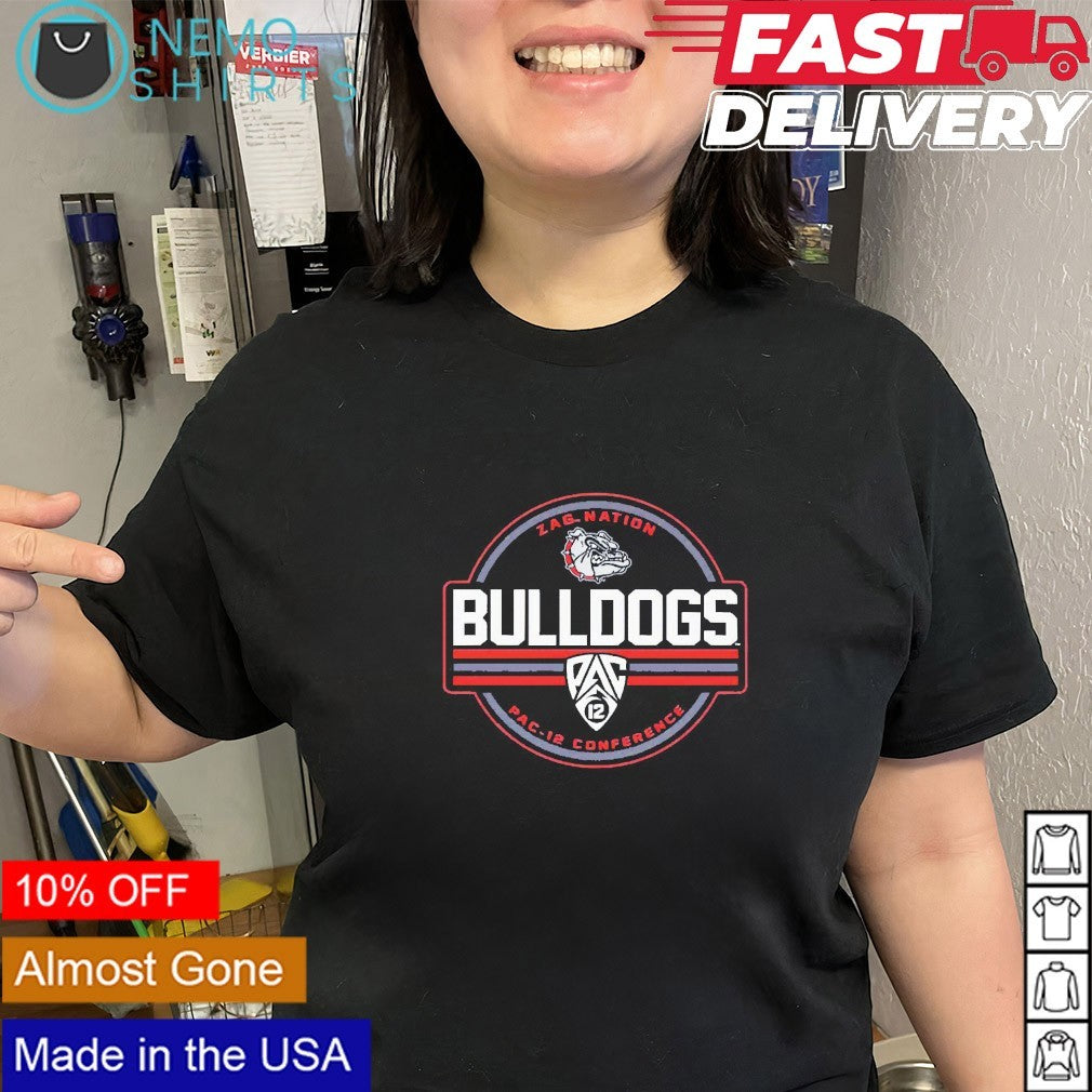 Gonzaga Bulldogs Zag nation PAC 12 conference shirt