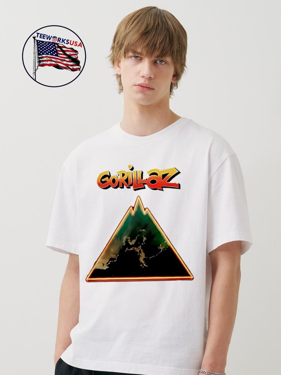 Gorillaz The Mountain Tour logo 2026 shirt