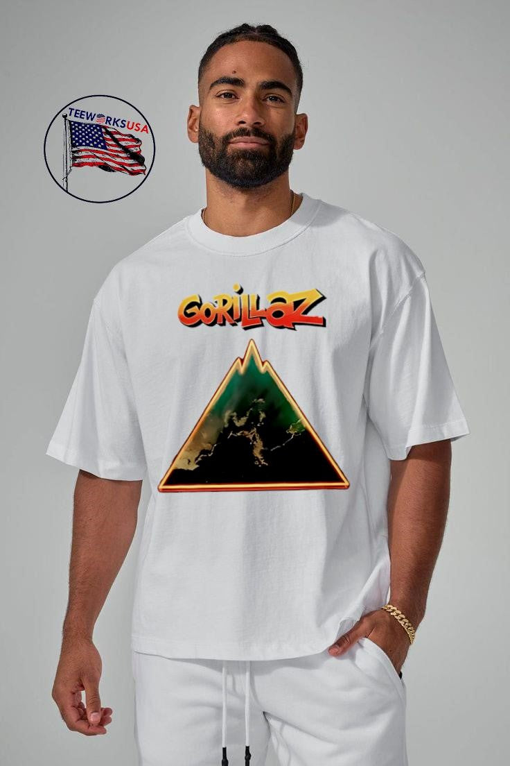 Gorillaz The Mountain Tour logo 2026 shirt