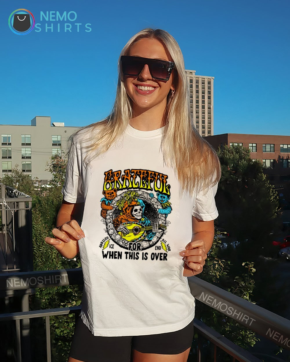 Grateful for when this is over abolish ICE all war end shirt
