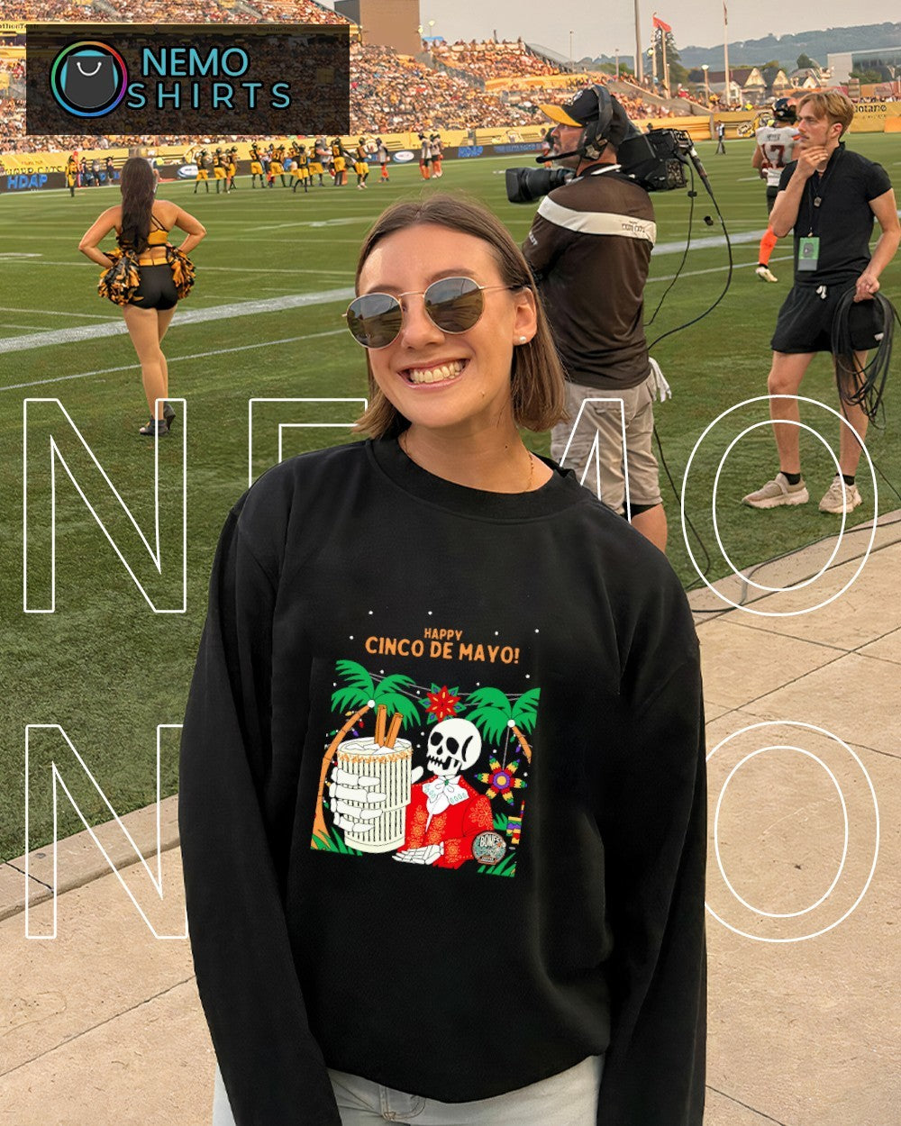 Happy Cinco de Mayo Horchata flavor on hand skeleton shirt