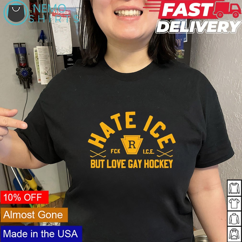 Hate ice but love gay hockey shirt
