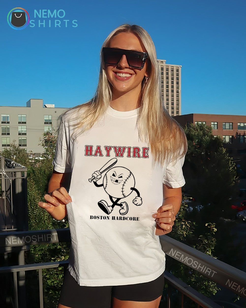 Haywire Boston hardcore Boston Red Sox shirt