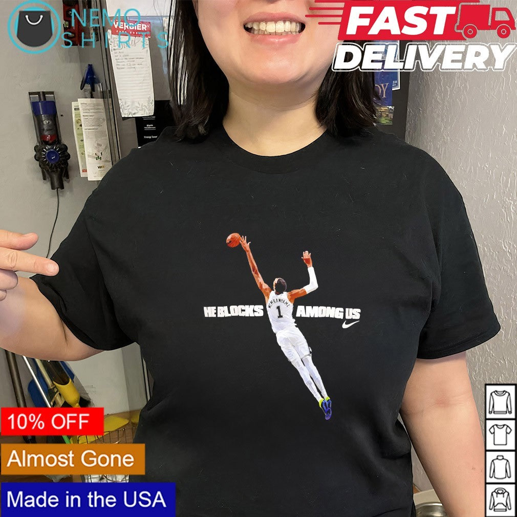 He blocks among us Victor Wembanyama San Antonio Spurs 2026 shirt