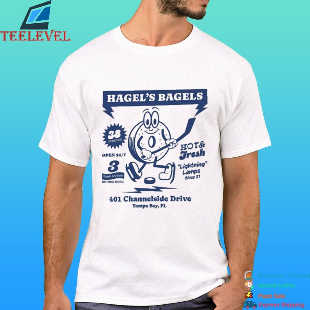 Hegel’s Bagels Go Bolts 401 Channelside Drive Tampa Bay Fl Shirt