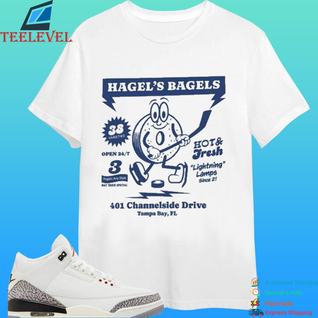 Hegel’s Bagels Go Bolts 401 Channelside Drive Tampa Bay Fl Shirt