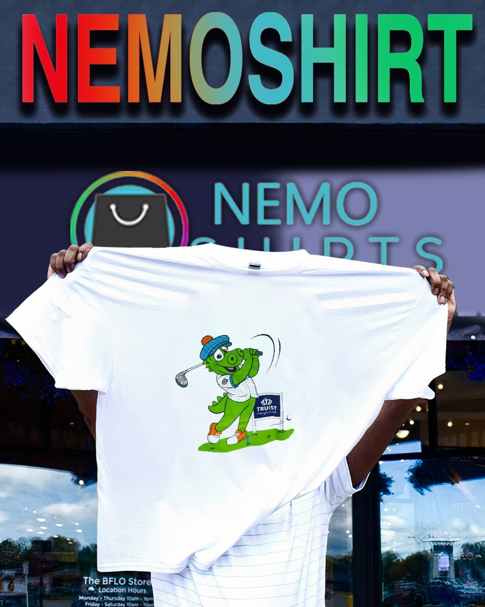 Homer the Dragon Truist championship golf shirt
