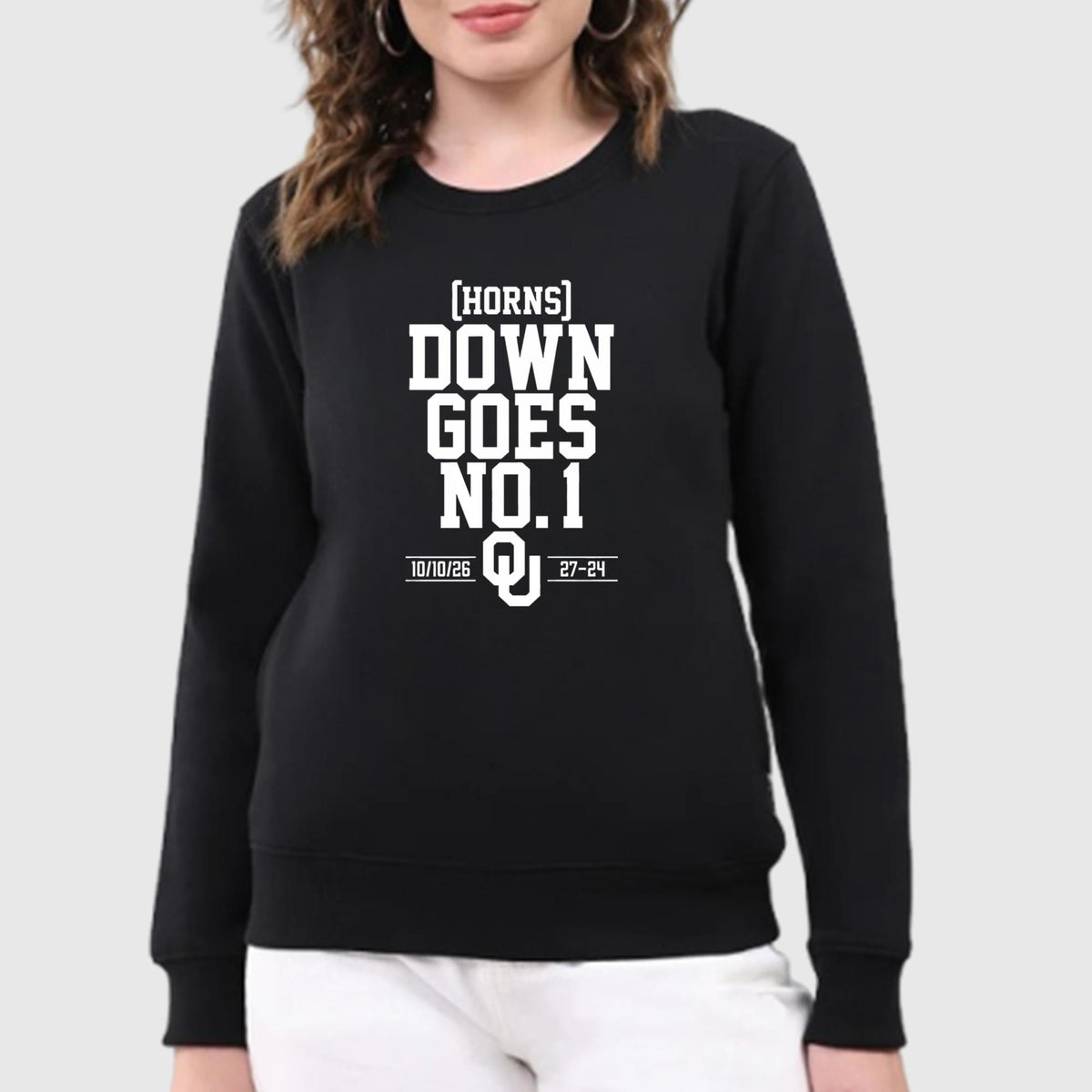 Horns Down Goes No 1 Shirt