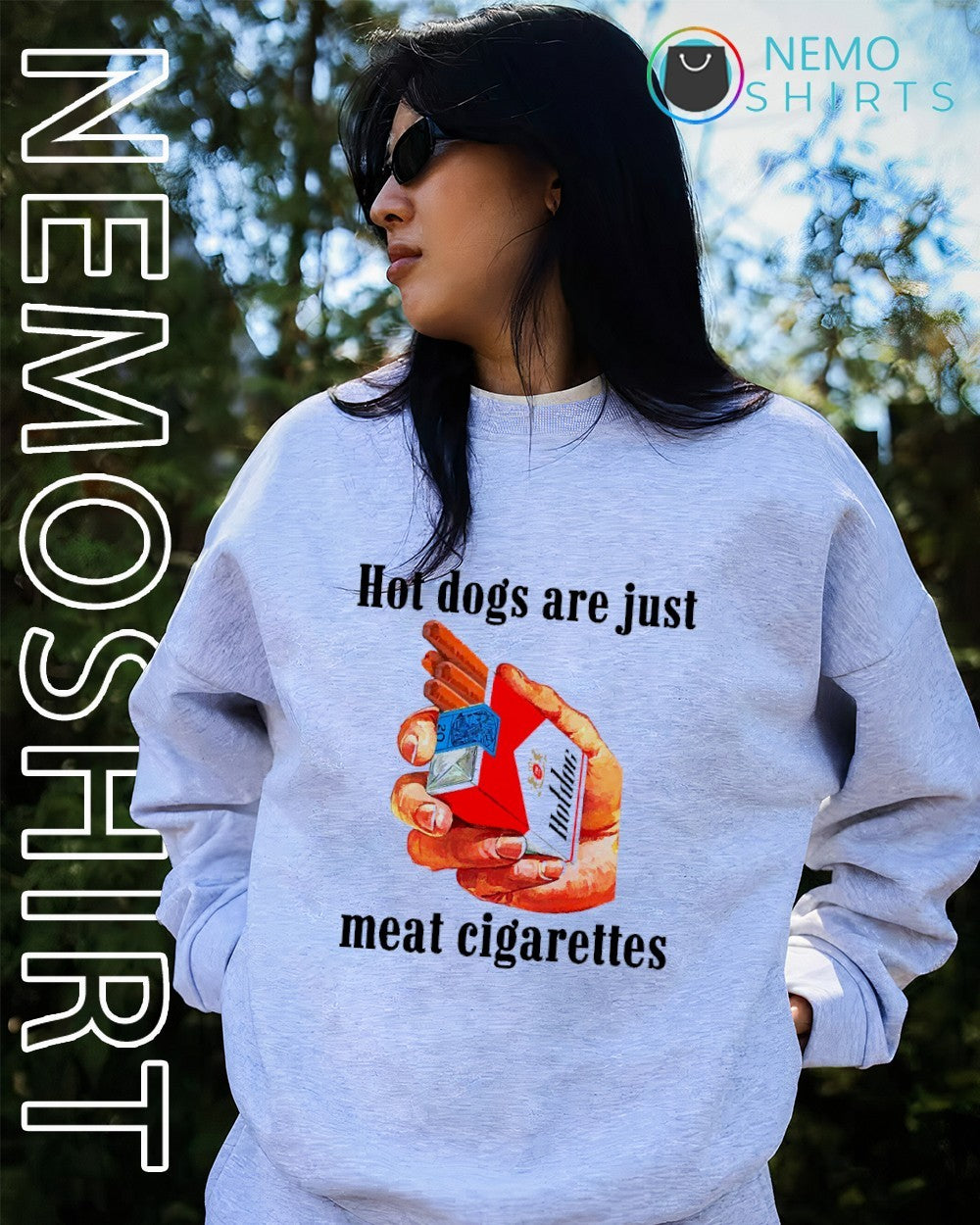 dogs are just meat cigarettes shirt
