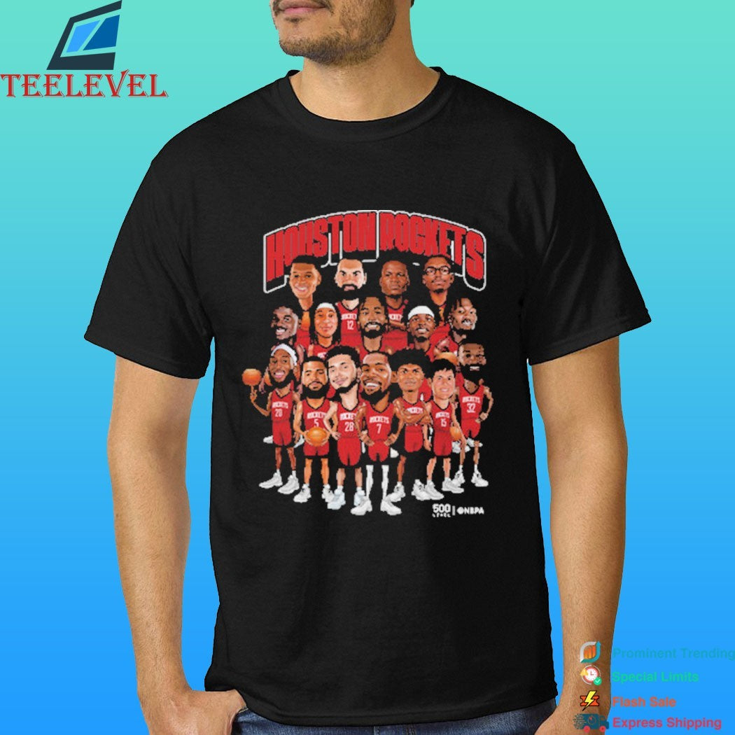 Houston Rockets 2026 Playoffs Caricatures Basketball Shirt