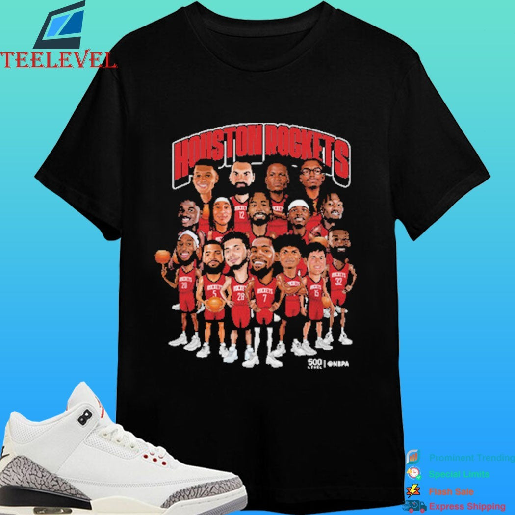 Houston Rockets 2026 Playoffs Caricatures Basketball Shirt