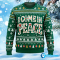 I Come In Peace Ugly Christmas Sweater