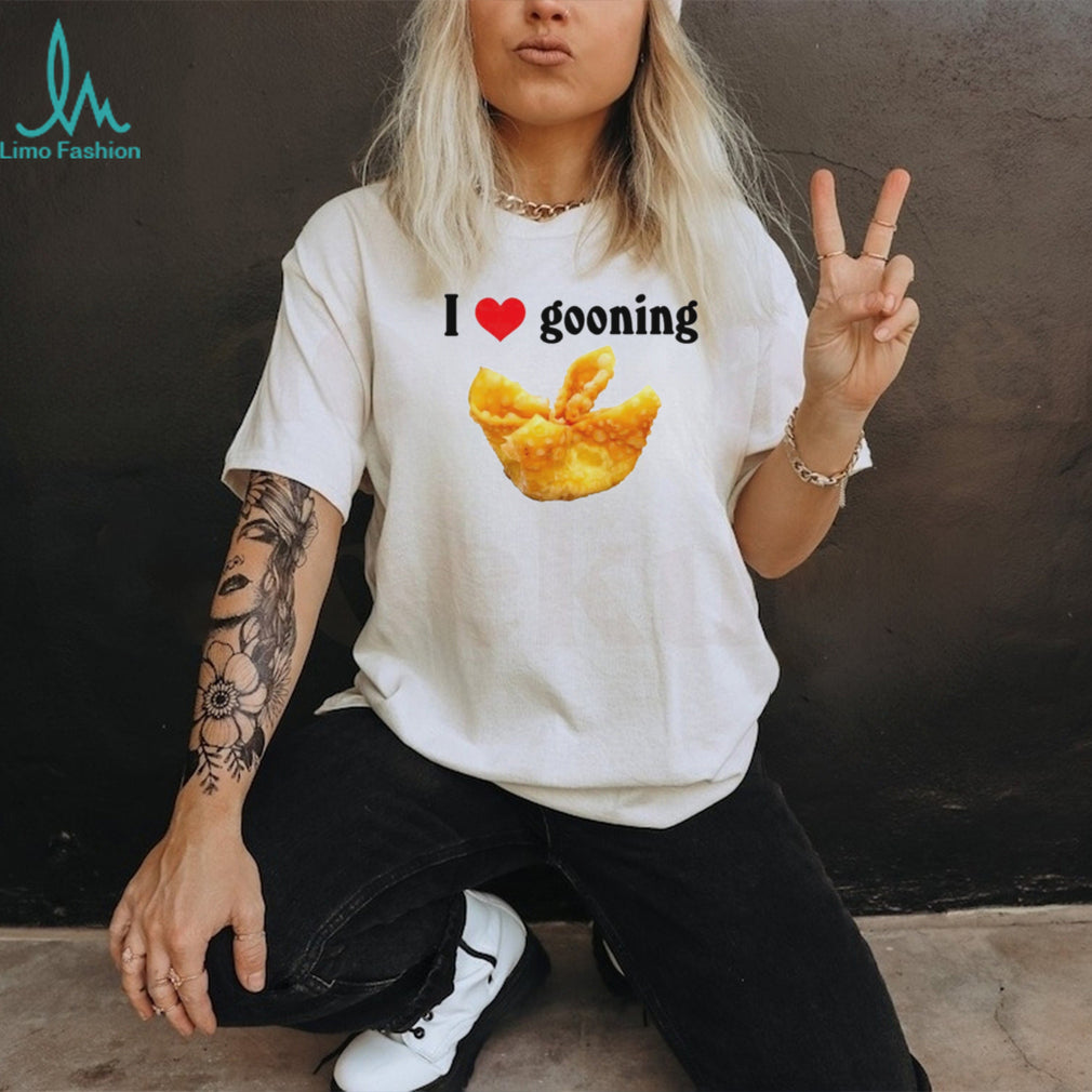 I Love Gooning wonton funny food internet meme shirt