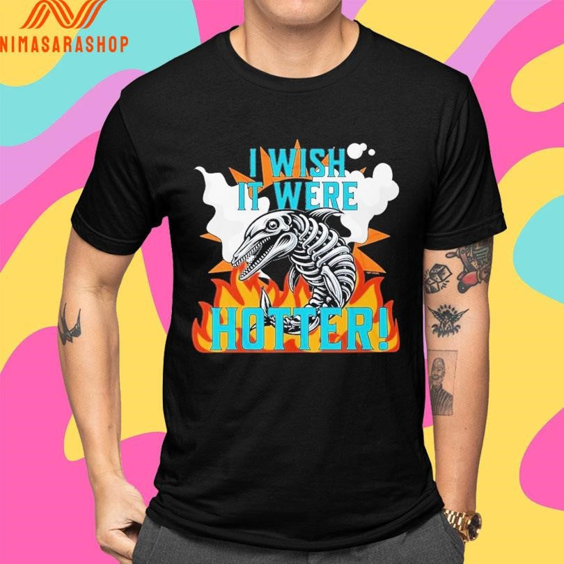 I Wish It Were Hotter Miami Football Skeleton Dolphin Shirts