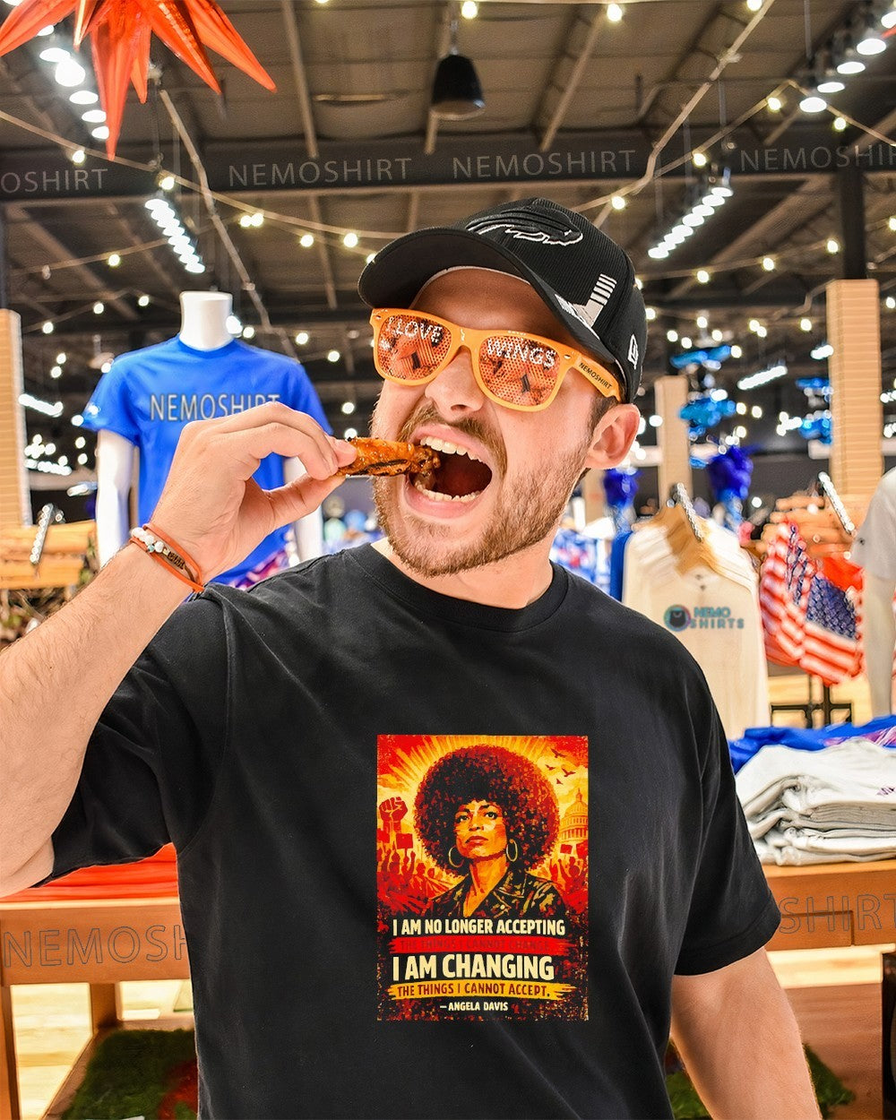 I am no longer accepting I am changing Angela Davis shirt
