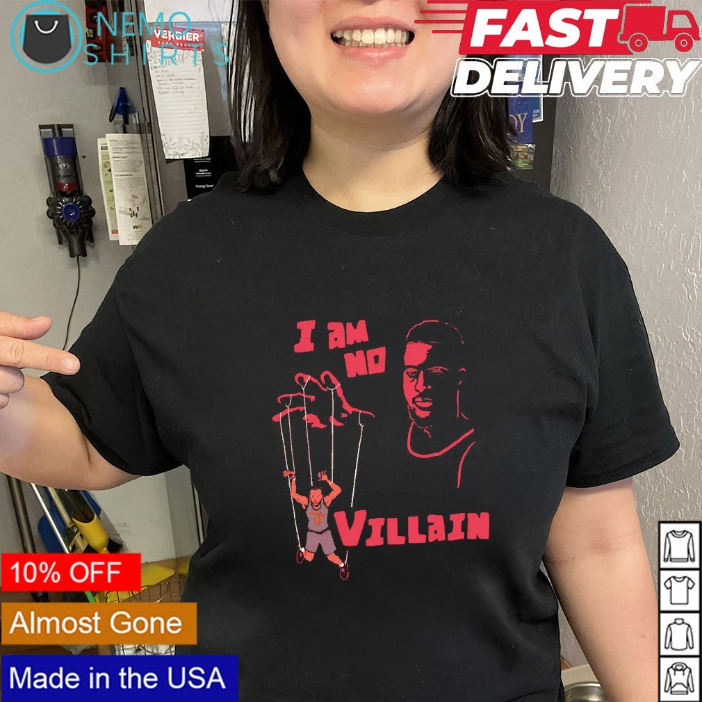 I am no villain CJ McCollum playing Jalen Brunson puppet shirt