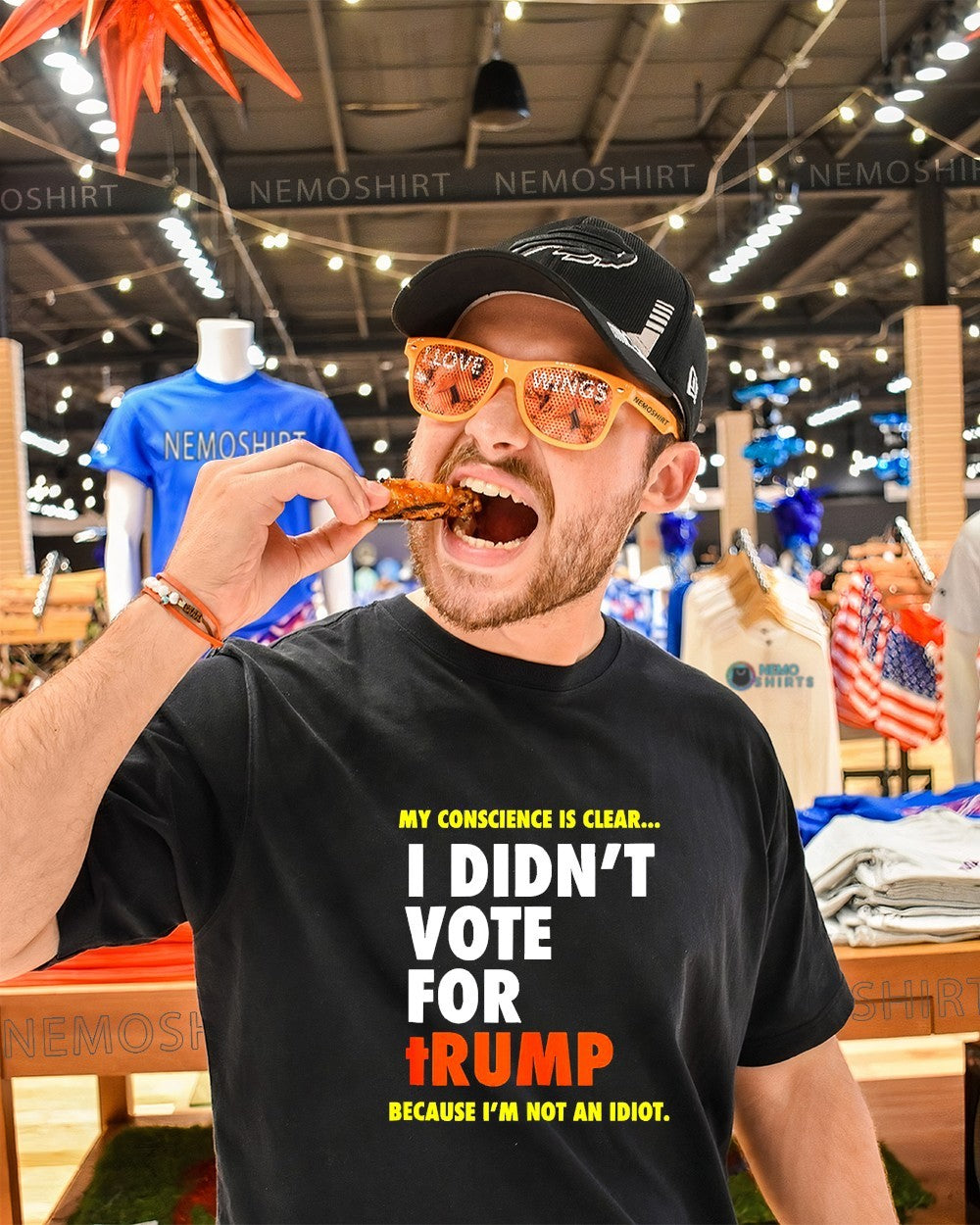 I didn’t vote for Trump because i’m not an idiot shirt
