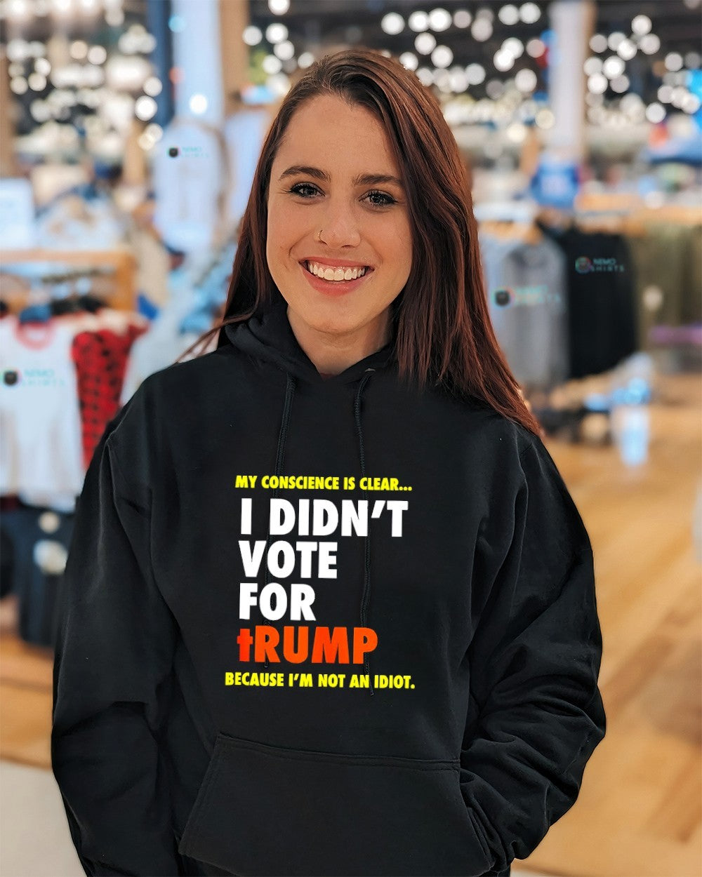I didn’t vote for Trump because i’m not an idiot shirt