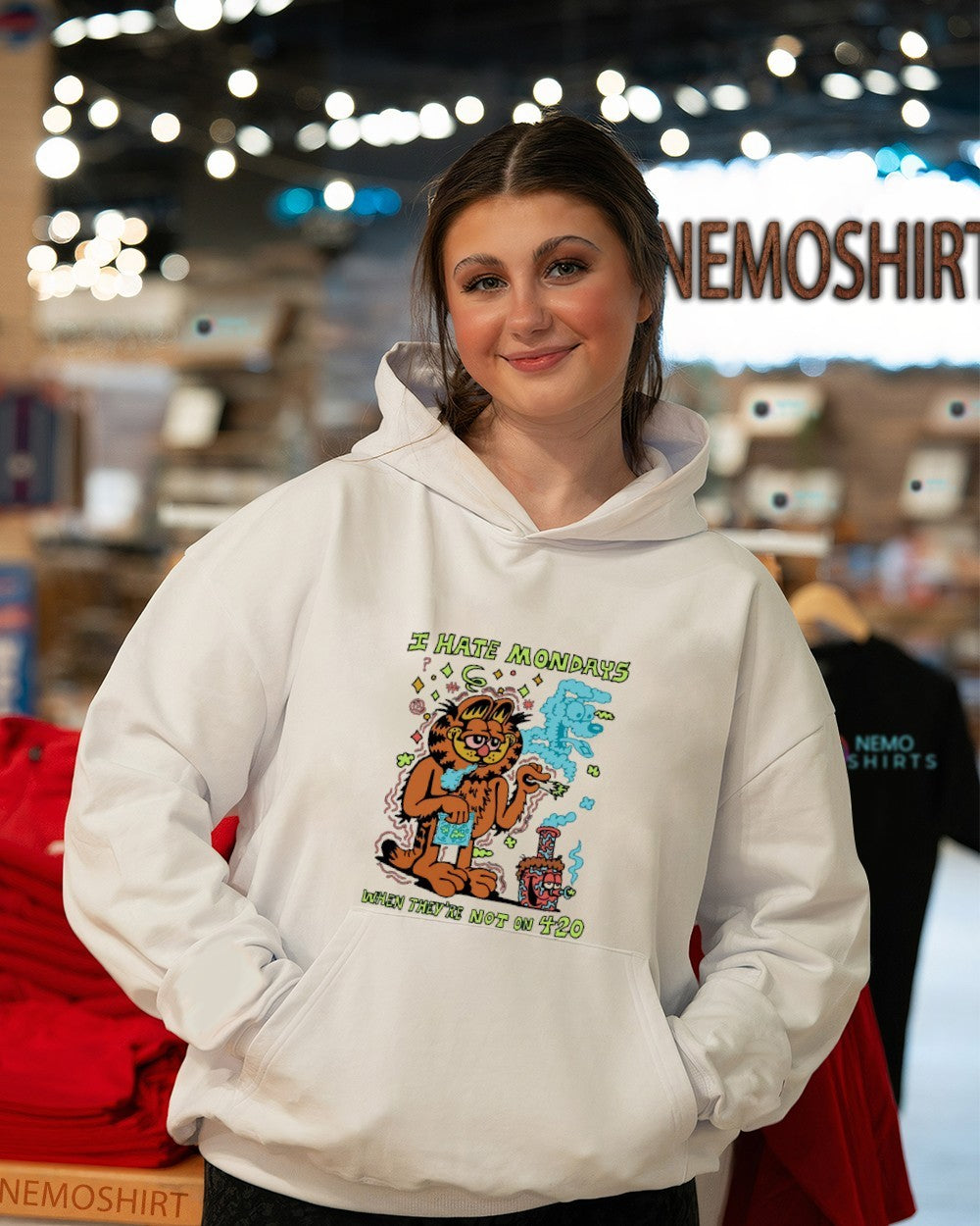 I hate mondays when they’re not on 420 Garfield shirt