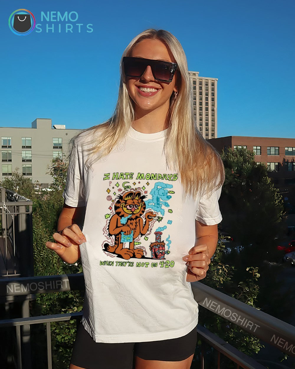 I hate mondays when they’re not on 420 Garfield shirt