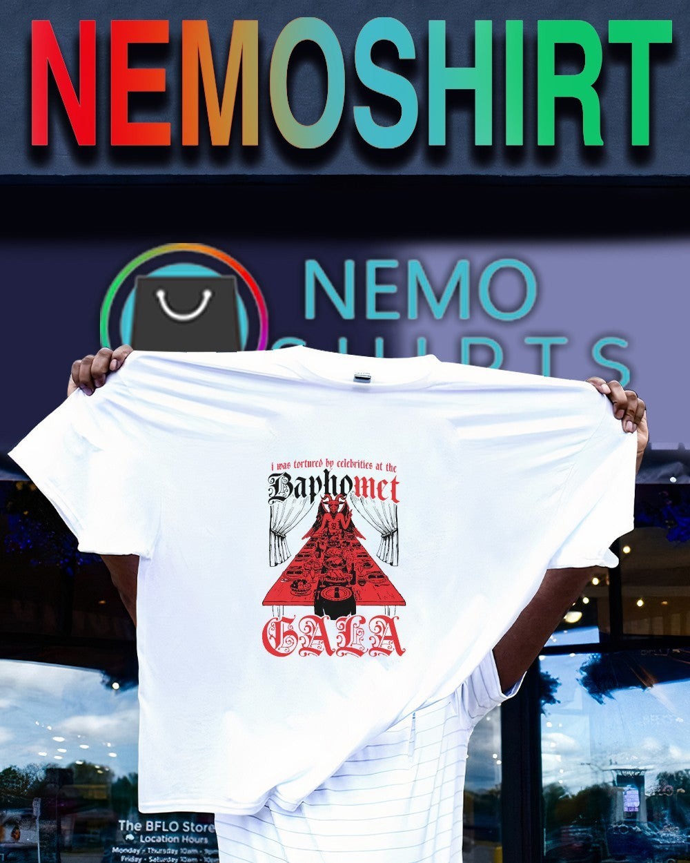 I was tortured by celebrities at the baphomet gala shirt