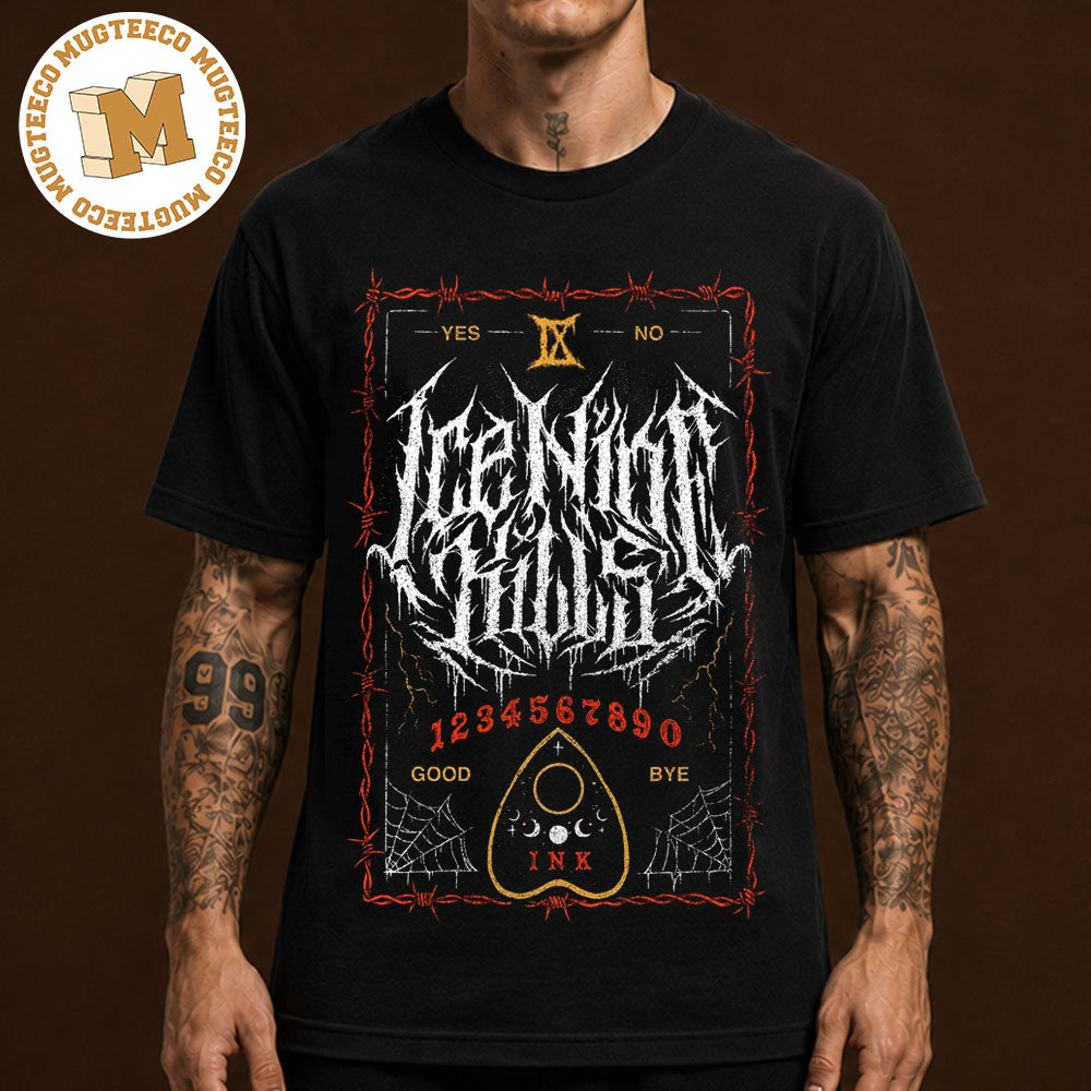 Ice Nine Kills Merch Tee Game Night Unisex Black T-Shirt