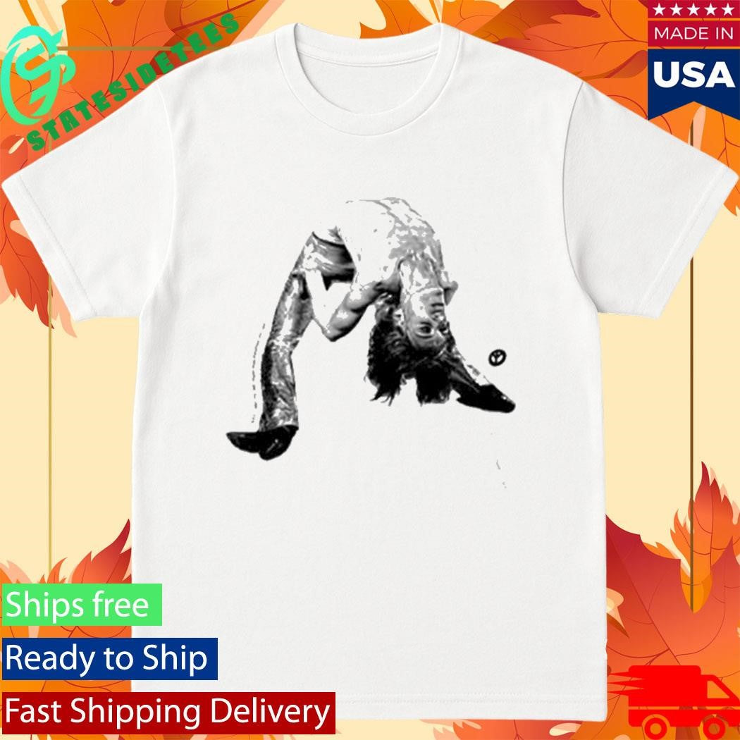 Iggy Pop Wearing Himself Iggy Pop Coachella 2026 Shirt