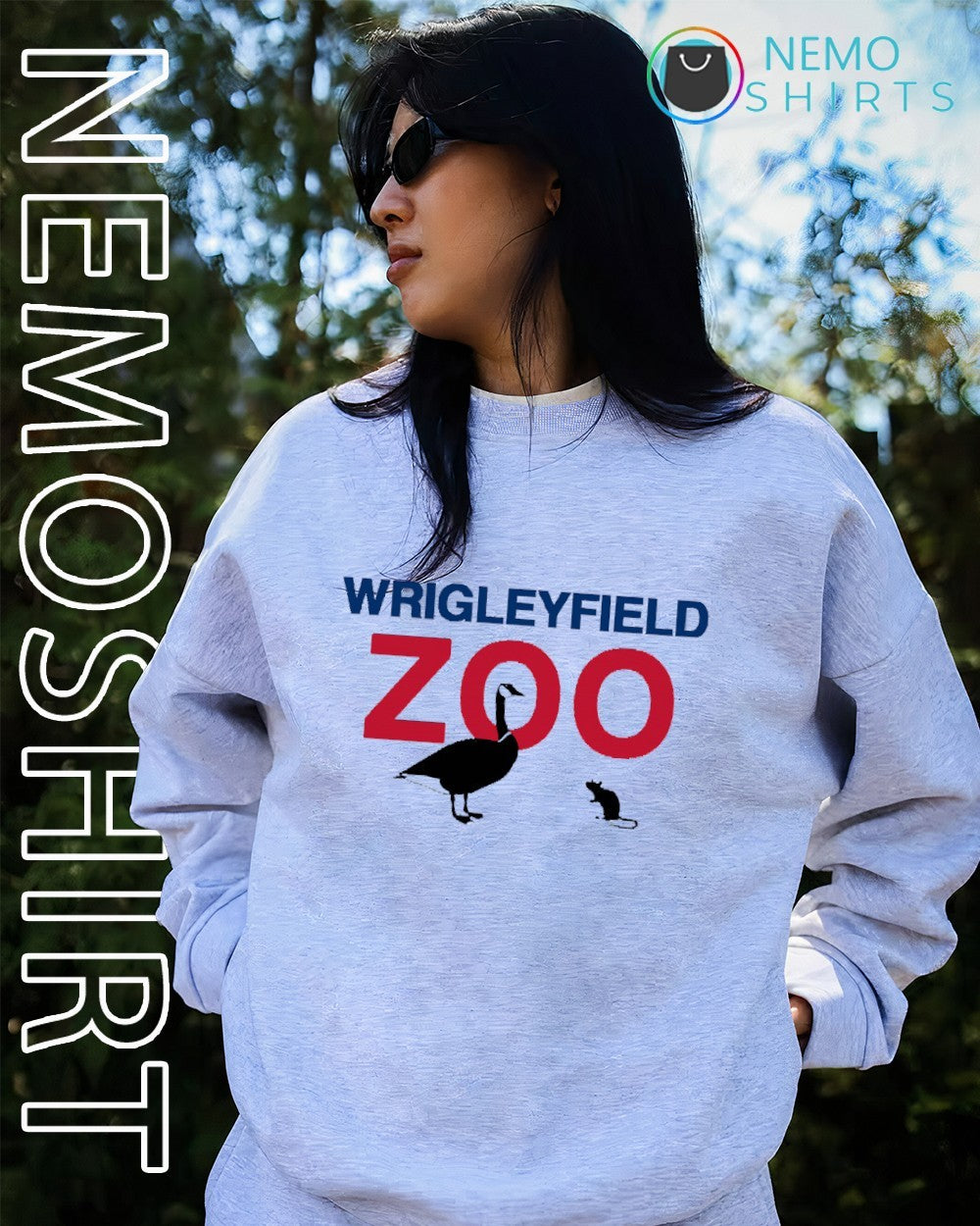 Wrigley Field zoo goose and rat shirt