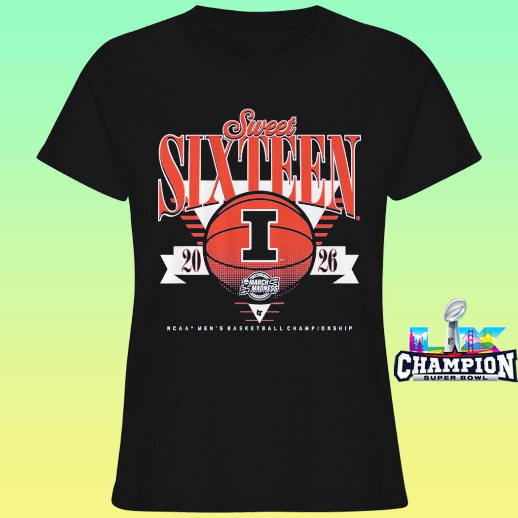 Illinois Fighting Illini Mbb 2026 Sweet Sixteen Ncaa Men’s Basketball Championship Shirt