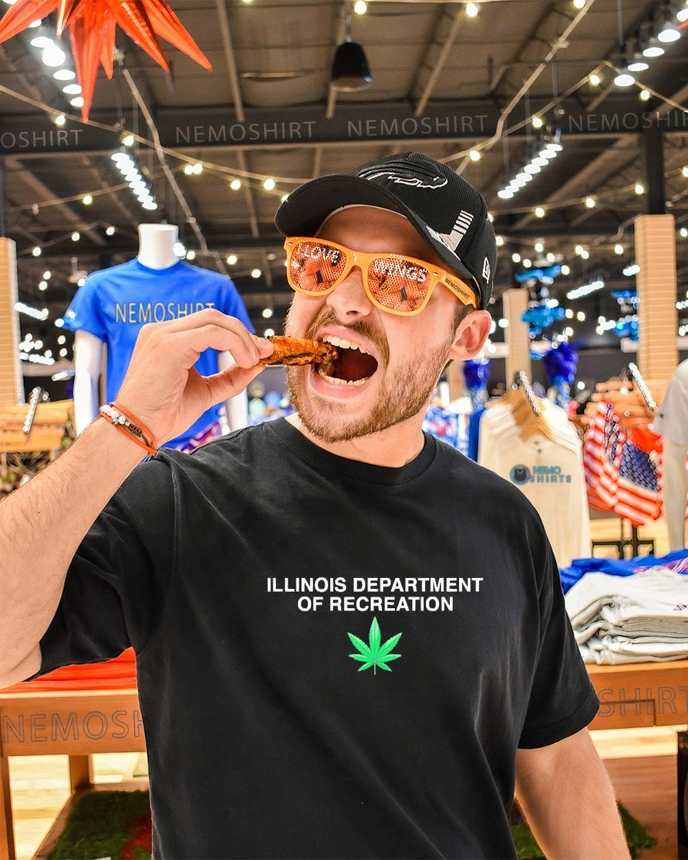 Illinois department of recreation cannabis happy 420 shirt