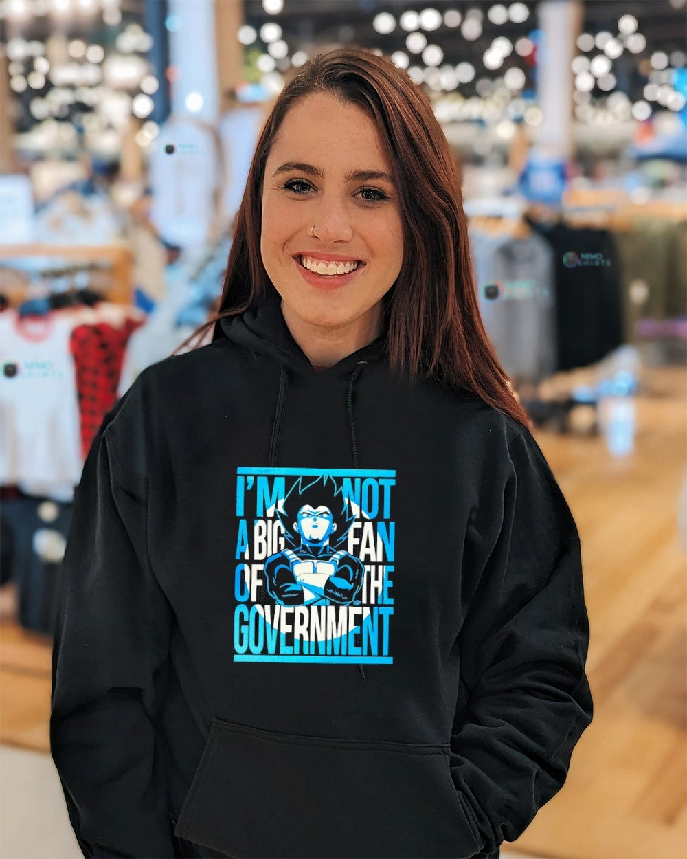I’m not a big fan of the government Vegeta shirt