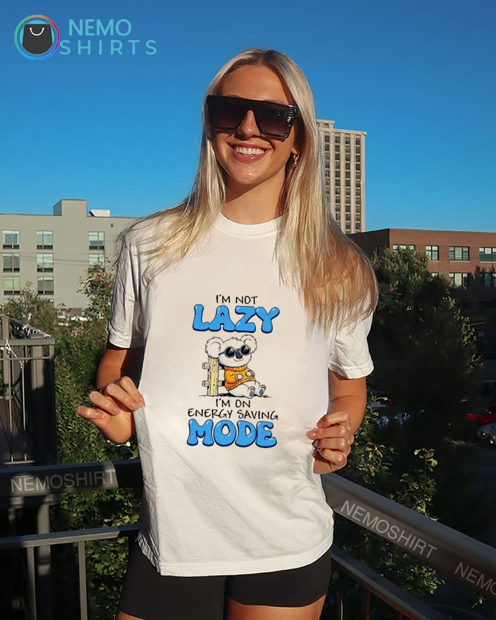 I’m not lazy I’m on energy saving mode Koala shirt