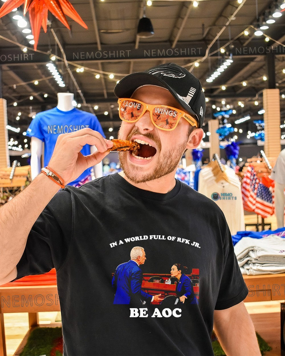 In a world full of RFK JR. be AOC shirt