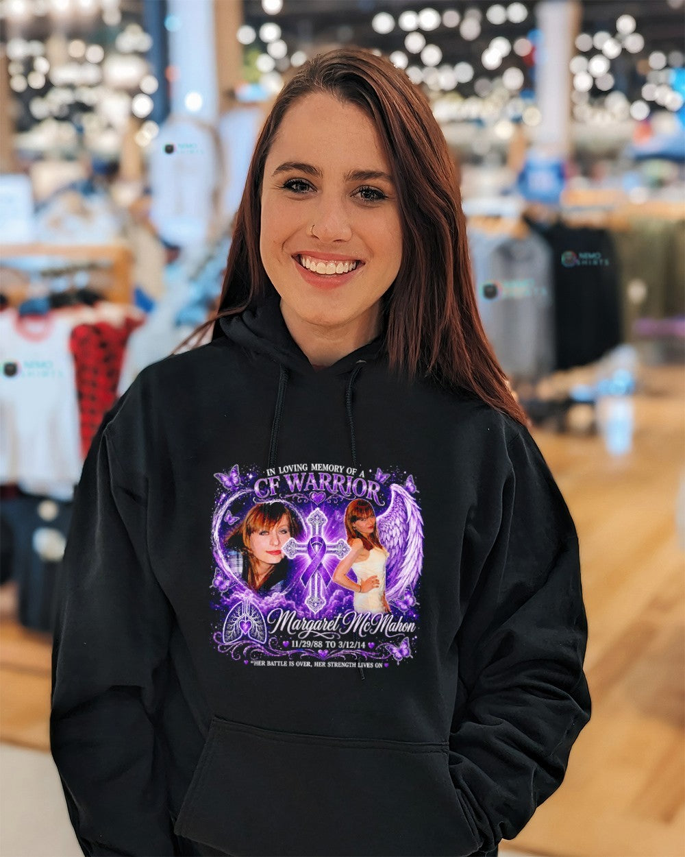 In loving memory of a CF Warrior Margaret McMahon her battle is over shirt