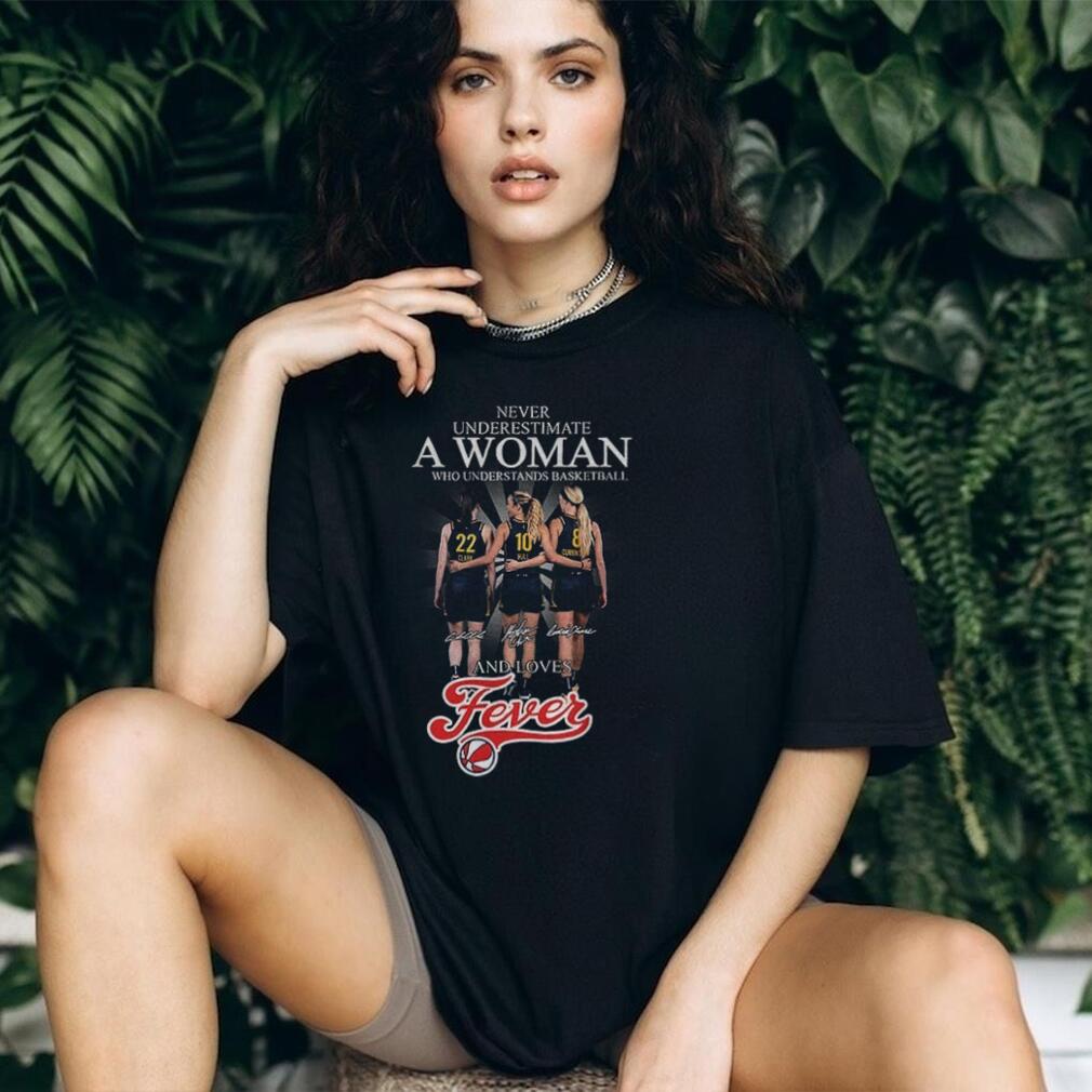 Indiana Fever Clark Hull Cunningham Never underestimate a woman who understand basketball and love Fever signature shirt