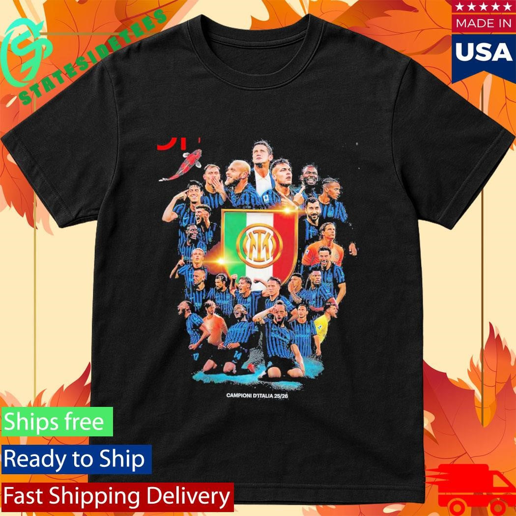 Inter Milan CAMPIONI D’ITALIA 2025 2026 Season Champion Serie A Italia Shirt