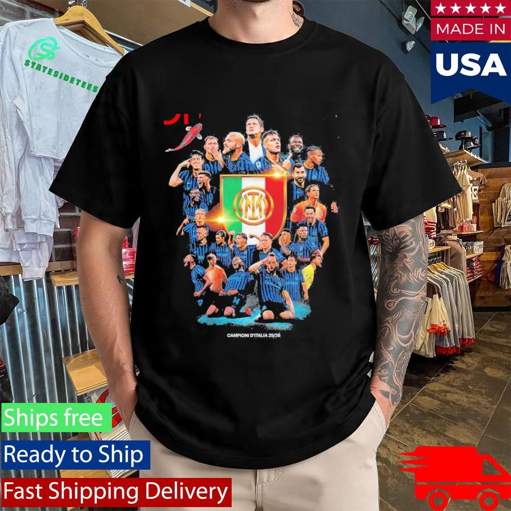 Inter Milan CAMPIONI D’ITALIA 2025 2026 Season Champion Serie A Italia Shirt