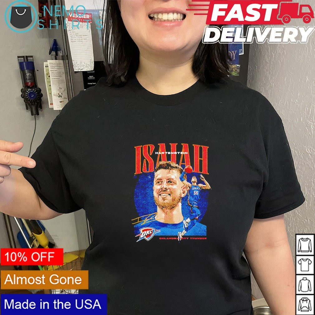 Isaiah Hartenstein Oklahoma City Thunder player collage graphic shirt
