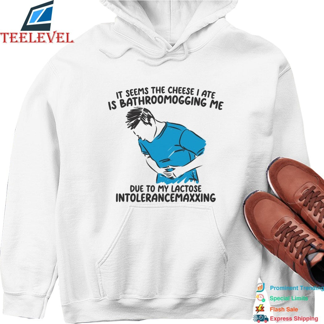 It Seems The Cheese I Ate Is Bathroomogging Me Due To My Lactose Intolerancemaxxing T-shirts