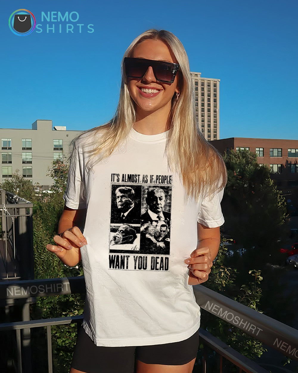 It’s almost as if people want you dead Donald Trump Benjamin and Netanyahu shirt